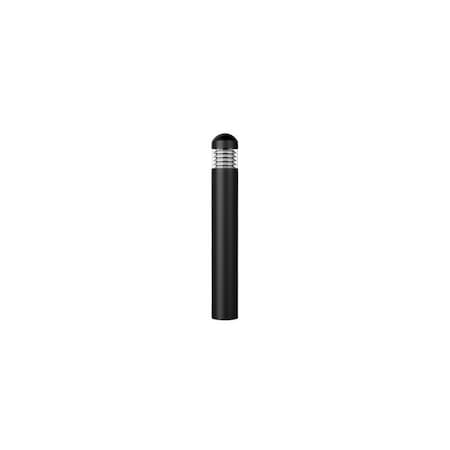 Westgate BOL-44-R-L-C-MCTP-BKBOLLARD 44in ROUND DOME TOP LOUVER CLEAR LENS ADJ. 12-22W 30/40/50K, BLACK BOL-44-R-L-C-MCTP-BK